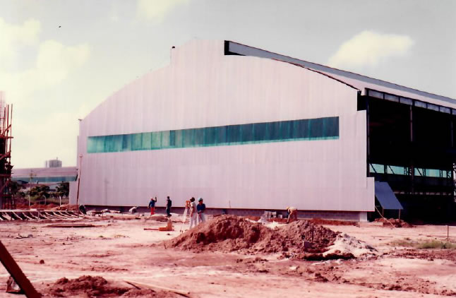 1997 - Vista frontal do Galpão