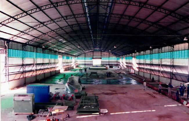 1999 - Vista interna da obra (frente para os fundos)